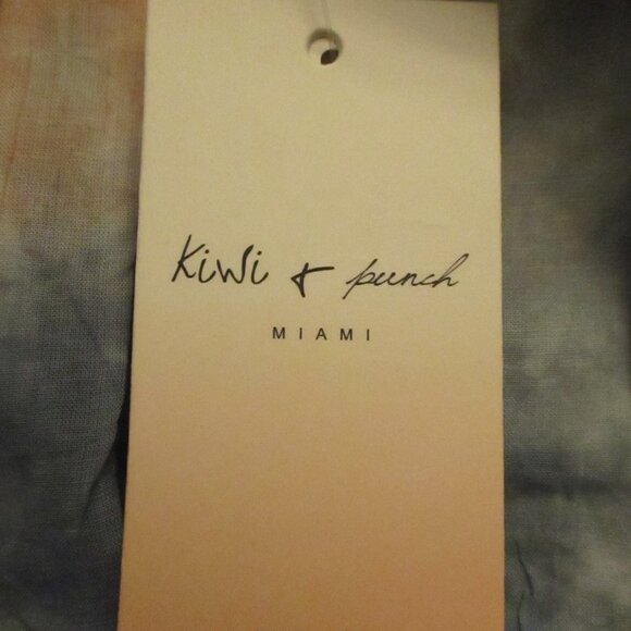 NWT!! Kiwi + Punch Miami Crop Top Pink & Blue (Blush Storm) Tie Dye, Size S - Picture 11 of 11